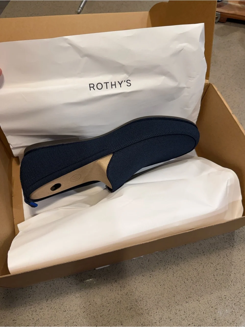 Rothy's Navy Knit Men's Slip-On Loafers
